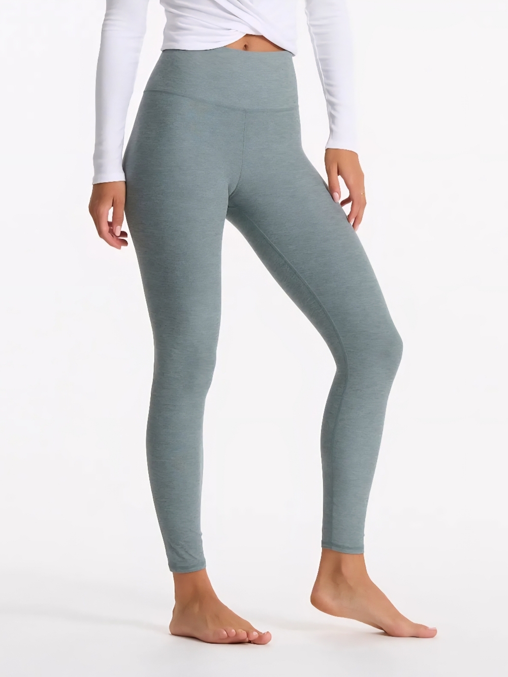 Vuori Clean Elevation Legging Stormy Heather High Rise Size Large NWT